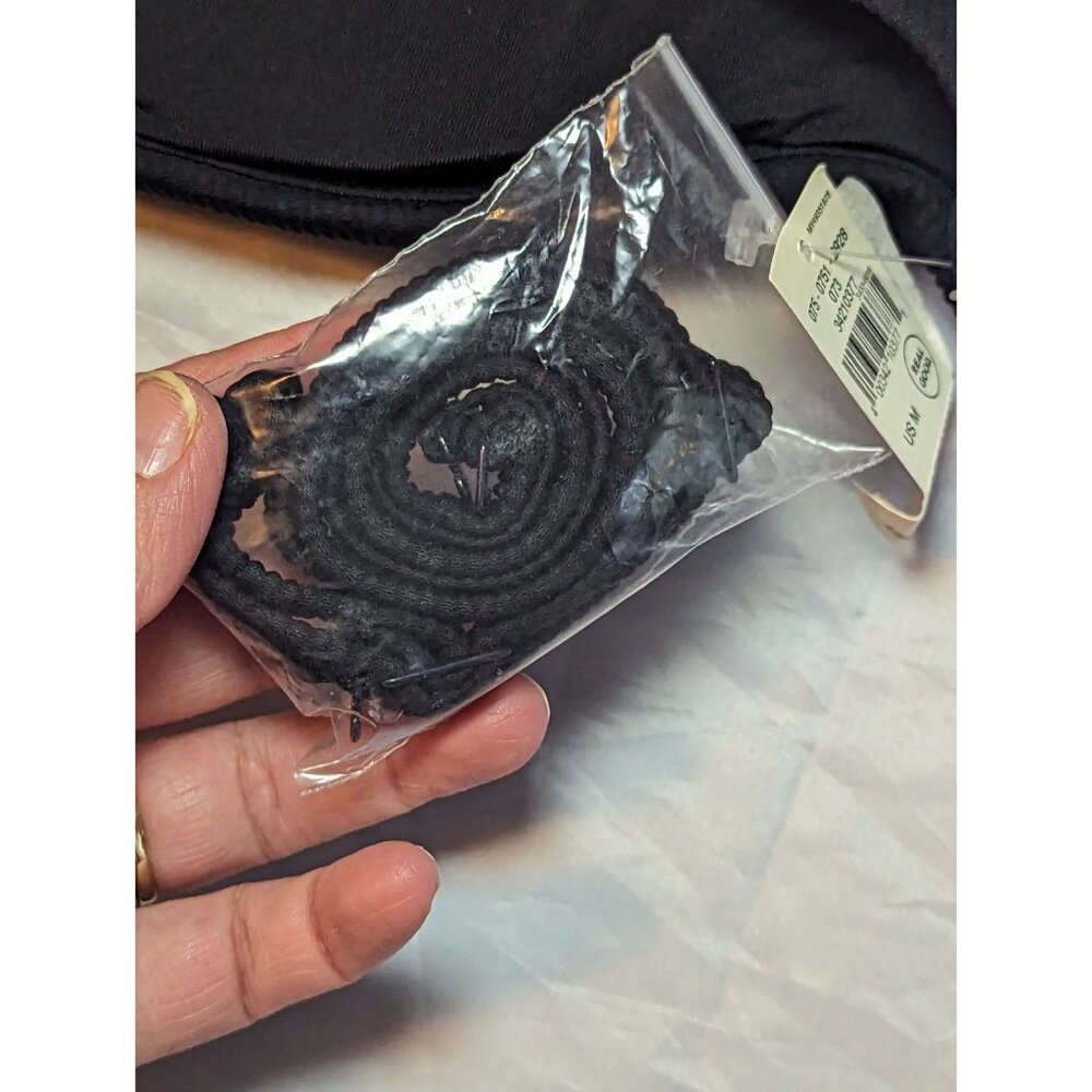 Aerie Women's Size Medium Black Ribbed NWT One Piece Full Coverage Swimsuit - Picture 6 of 15